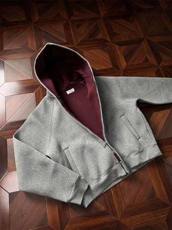 Vīriešu kapuci džemperis ar rāvējslēdzēju, 350–400 g poliestera audums, sānu kabatas