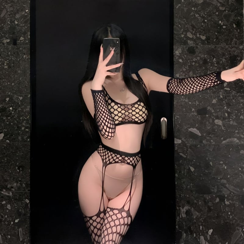 Love Ruru Σέξι διχτυωτό εσώρουχο – Ρόλων Παιχνιδιού, Στυλ Ομοιομορφίας, Πολυεστέρας