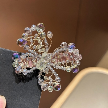 Χειροποίητο κρυστάλλινο φούντα για μαλλιά με πλευρικό κλιπ – στυλ νεράιδας; Υλικό: τεχνητός κρύσταλλος; Επεξεργασία: χειροποίητο; Κλιπ: πλευρικό; Σεζόν: καλοκαίρι 2025