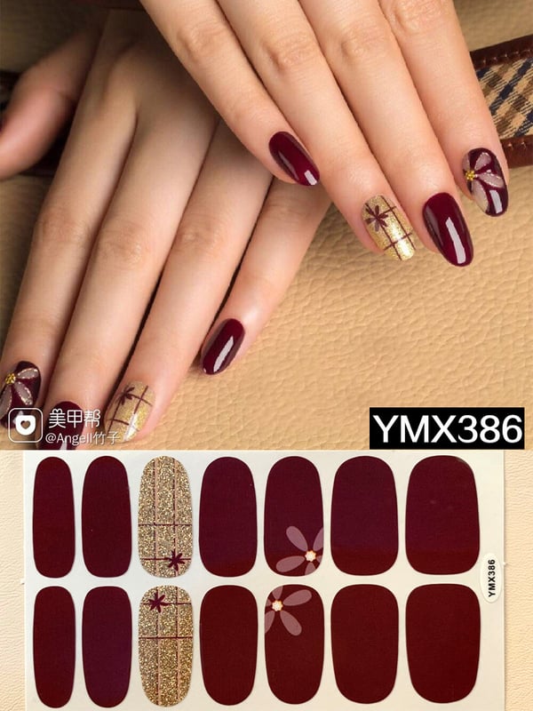 Nauji leopardo rašto nagų lipdukai, atsparūs vandeniui ir ilgai išliekantys, 14 lipdukų, nagų dekoracijos, ekologiški lipdukai, YMX369-405