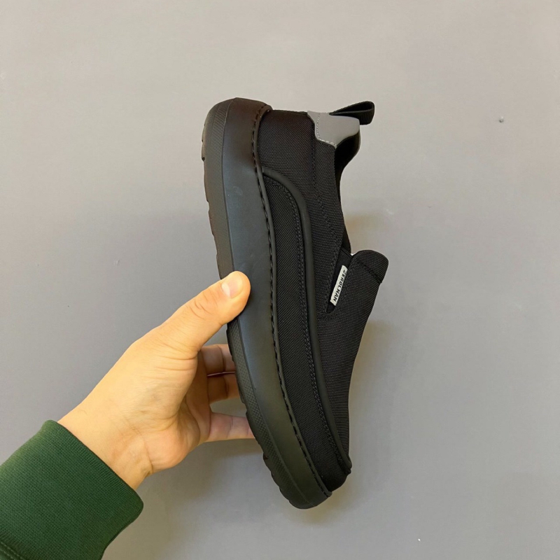 Vyriniai loaferiai - apvali nosis, drobės viršus, kompozitinis padas, plokščias kulnas, pavasaris 2025