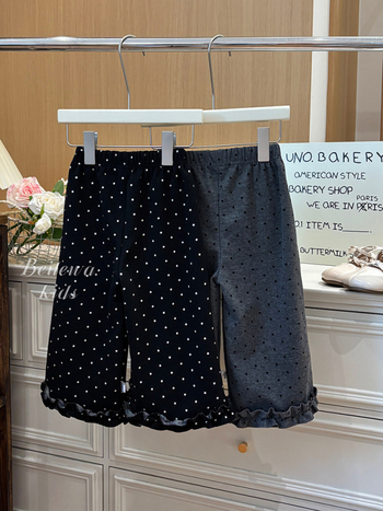 Mergaitėms su fliso pamušalu kelnes, koledžo stiliaus, tiesus kirpimas, vidurinio aukščio juosta, vienos spalvos raštas