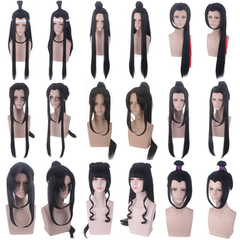 Perucă cosplay, model PL-513, fibre sintetice de înaltă temperatură, procesare mecanică, pentru bărbați, stil costum