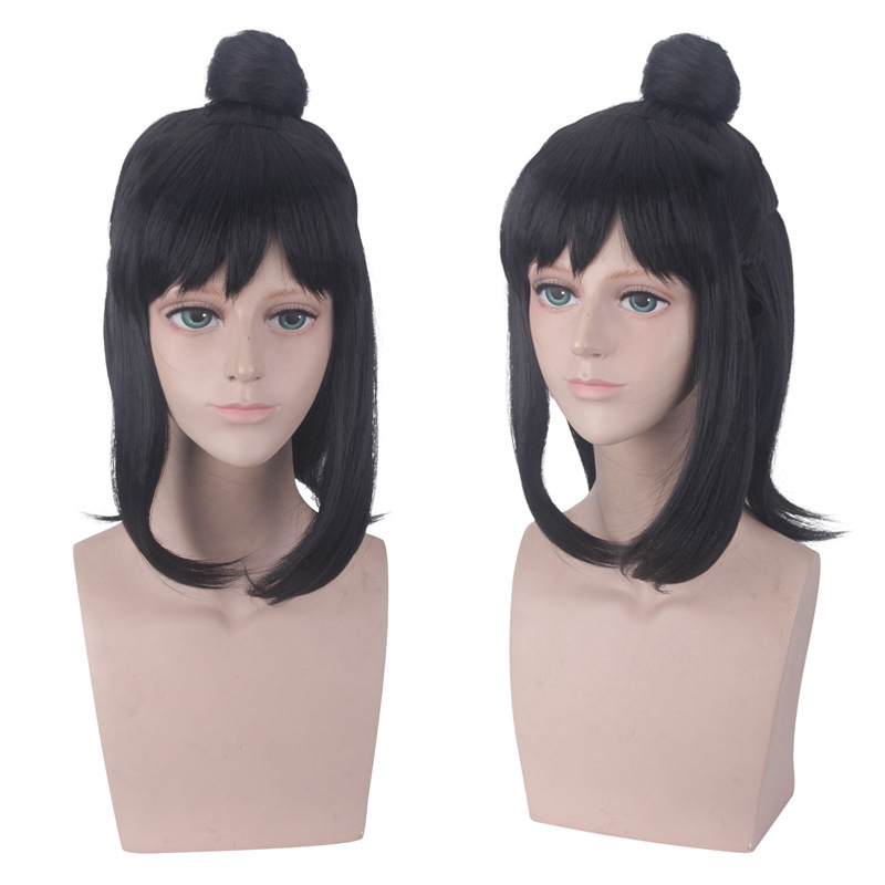 Perucă cosplay, model PL-513, fibre sintetice de înaltă temperatură, procesare mecanică, pentru bărbați, stil costum