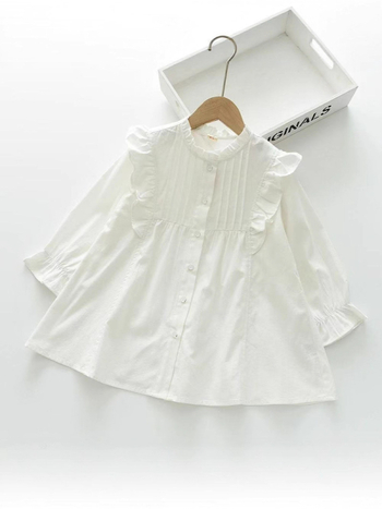 Meitenēm korejas stilā džinsa kleita ar garām piedurknēm, A līnijas siluets, 70–80% kokvilna, vecums 3–8 gadi, rudens 2025