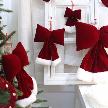 Trodimenzionalna dekorativna mašna za božićno drvce - Materijal: tkanina, Marka: Xinyou, Stil: kineski, Božić