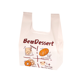 Πλαστική σακούλα συσκευασίας τροφίμων με διπλό στρώμα, εξαιρετικά παχιά, 6 mil, τύπου tote για αρτοποιείο