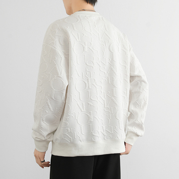 Džemperis ar garām piedurknēm, apaļš kakla izgriezums, brīvs piegriezums, 100% poliesteris