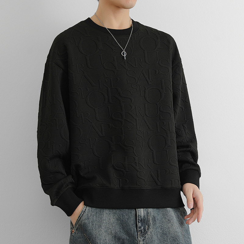 Džemperis ar garām piedurknēm, apaļš kakla izgriezums, brīvs piegriezums, 100% poliesteris