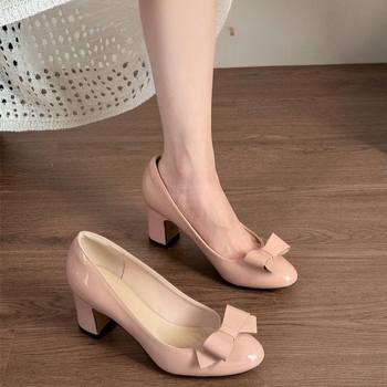 Pantofi cu toc înalt, vârf ascuțit, talpă din cauciuc, suprafață PU, stil coreean, slip-on, pentru purtare zilnică