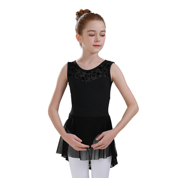 Gyerekek balett gyakorlóruhája – nylon anyag, lágy felület, édes stílus (3–8 év között, 2024 tavasza)