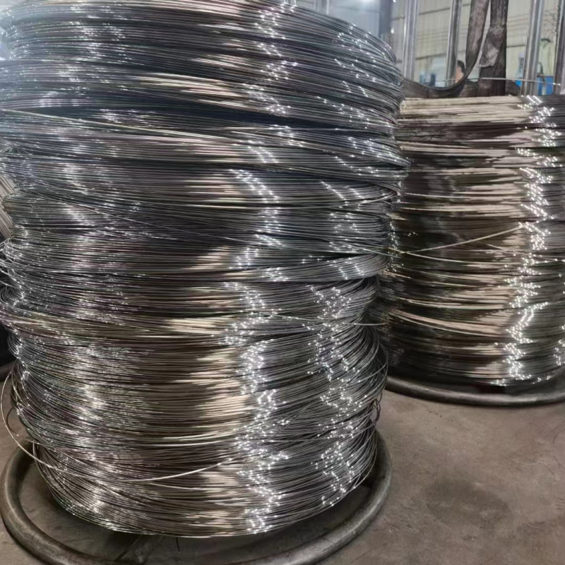 Puha rozsdamentes acél huzal, hidrogén-anneált, 304/316/202/201, 2B fényes felület, egyenesítés-polírozás-elektrogalvanizálás