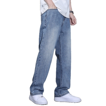 Meeste teksad fleece-vooderdusega, paksud, sirge lõige, kõrge vöökoht, tõmblukk