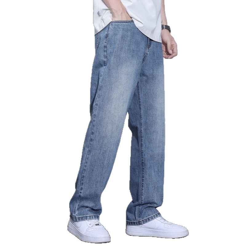 Meeste teksad fleece-vooderdusega, paksud, sirge lõige, kõrge vöökoht, tõmblukk