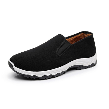 Zimske muške tenisice od pamukaste tkanine s fleec podstavom, niski kroj, casual, kompozitna potplata