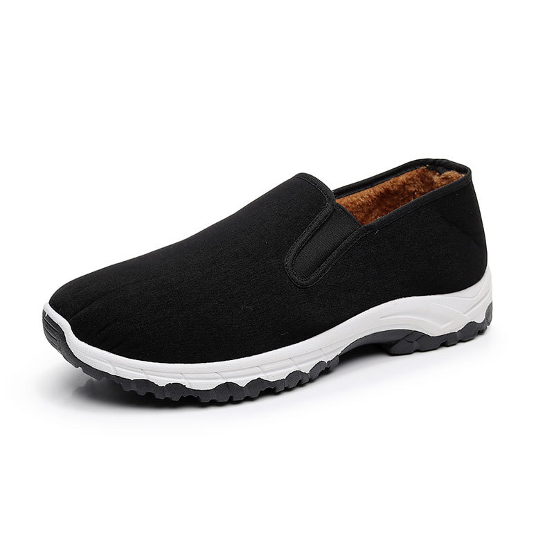 Zimske muške tenisice od pamukaste tkanine s fleec podstavom, niski kroj, casual, kompozitna potplata