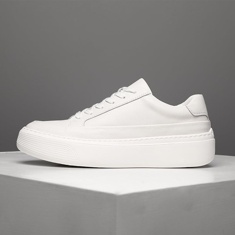 Ανδρικά casual sneakers με παχιά σόλα, διαπνέοντα, χαμηλό πάνω μέρος, στρογγυλή μύτη, καουτσούκ εξωτερική σόλα