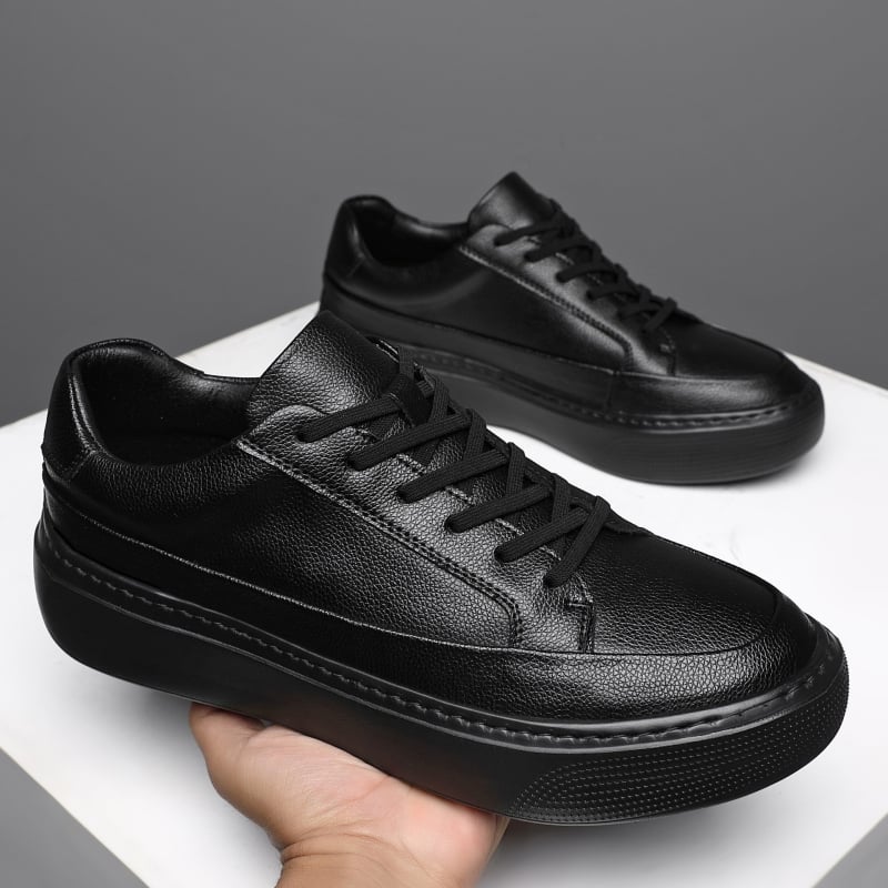 Ανδρικά casual sneakers με παχιά σόλα, διαπνέοντα, χαμηλό πάνω μέρος, στρογγυλή μύτη, καουτσούκ εξωτερική σόλα