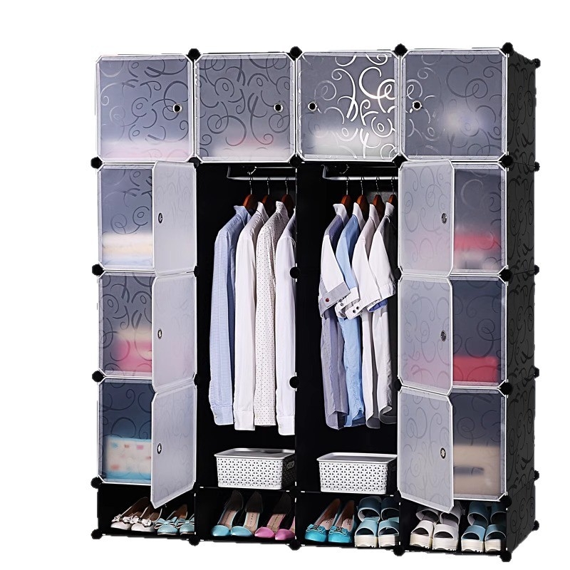 Összecsukható gardrób cipősszekrénnyel | Anyag: Műanyag | Modell: 001 | Márka: Yichao | Stílus: Egyszerű és Modern