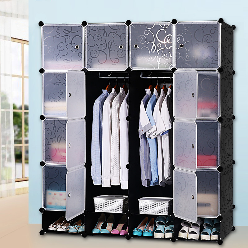 Összecsukható gardrób cipősszekrénnyel | Anyag: Műanyag | Modell: 001 | Márka: Yichao | Stílus: Egyszerű és Modern