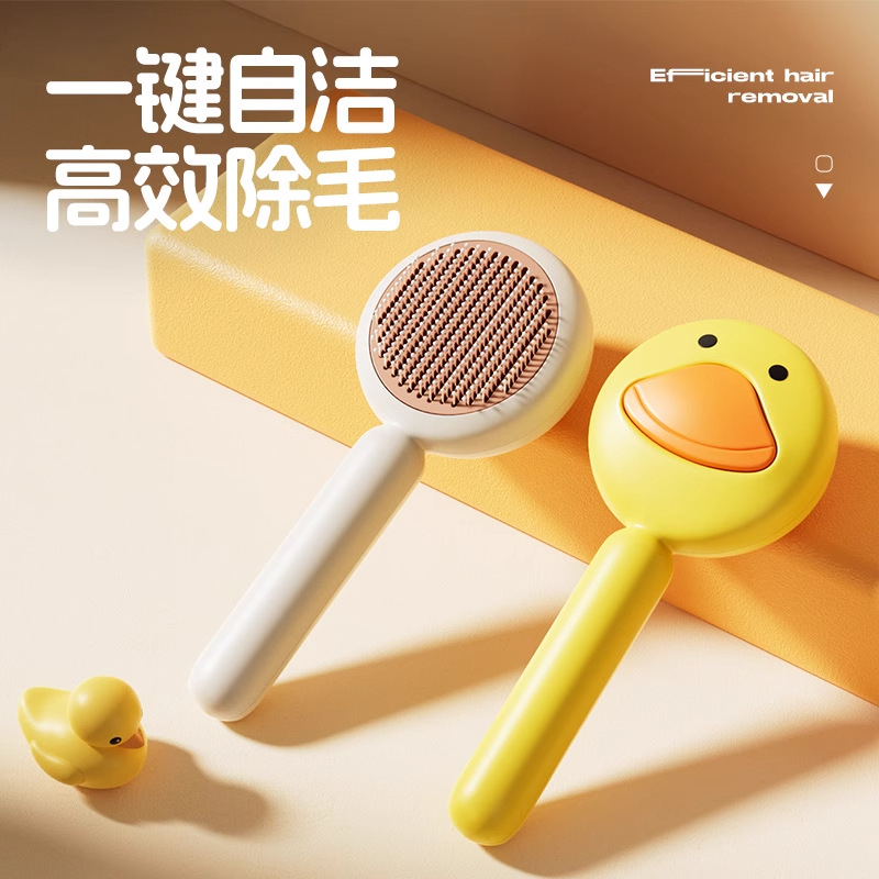 Gyvūnams skirtas šepetėlis su adatiniais dantimis katėms ir šunims — pašalina laisvus plaukus, priežiūros šepetėlis, medžiagos: PP ir nerūdijantis plienas