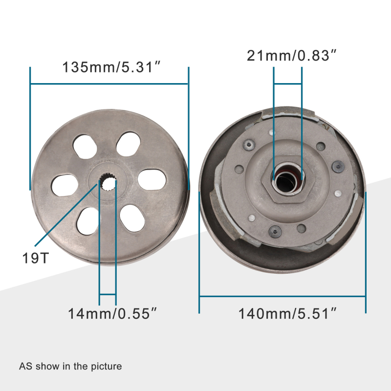 Заден комплект съединител за двигатели GY6 125cc/150cc за скутер/ATV, 4-тактов, марка Goofit, модел K075-007
