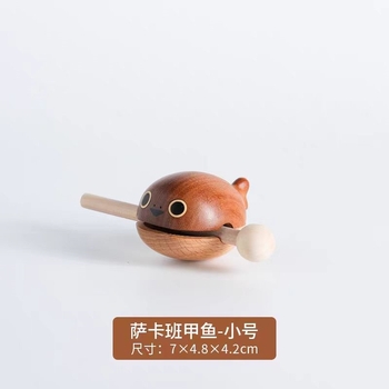 Ξύλινο ψάρι για ανακούφιση από το στρες, με χαρακτική, έβενο ξύλο, μοντέρνο μινιμαλιστικό στυλ