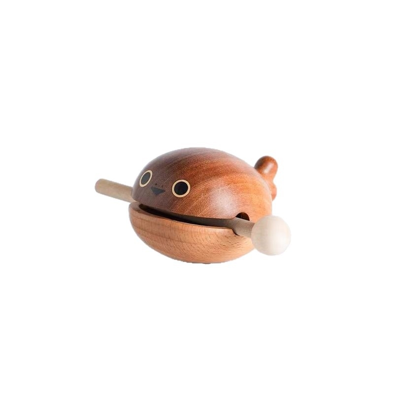 Ξύλινο ψάρι για ανακούφιση από το στρες, με χαρακτική, έβενο ξύλο, μοντέρνο μινιμαλιστικό στυλ