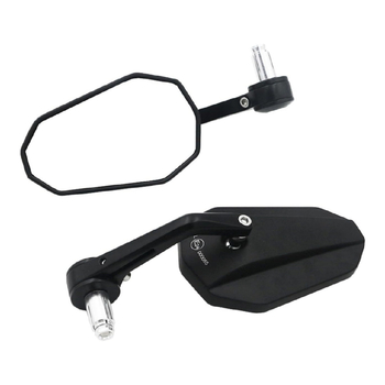 Atgalinis veidrodėlis motociklui ir elektromobiliui, sferinis veidrodėlis iš stiklo, aliuminio lydinio dangtelis, dalis Xc-cx-22