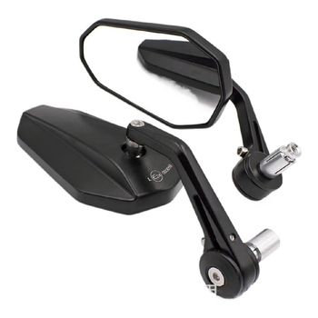 Atgalinis veidrodėlis motociklui ir elektromobiliui, sferinis veidrodėlis iš stiklo, aliuminio lydinio dangtelis, dalis Xc-cx-22