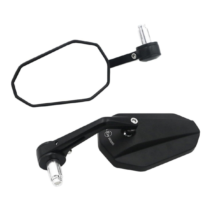 Atgalinis veidrodėlis motociklui ir elektromobiliui, sferinis veidrodėlis iš stiklo, aliuminio lydinio dangtelis, dalis Xc-cx-22