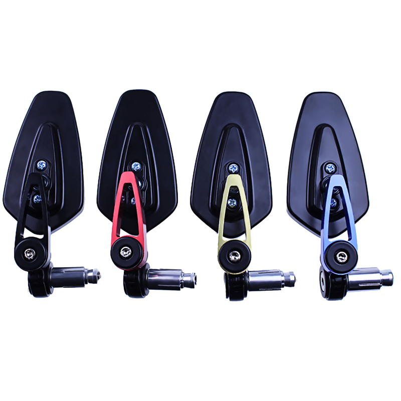 Motorratta tagantvaatepeegel alumiiniumist sulamist, ruudukujuline, kinnitus: ees- ja taga keermed, ühilduv mootorrataste ja elektrisõidukitega, Yuwon