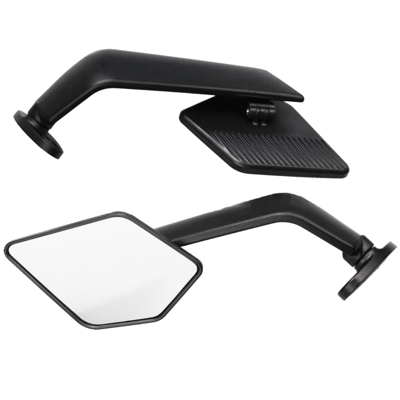 Universali kvadratinė galinio vaizdo veidrodėlis motociklams ir elektrinėms transporto priemonėms, ABS korpusas, priekinis ir galinis tvirtinimas, Yuwon, tinkamas kasdienėms kelionėms