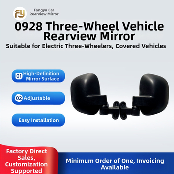 Apvalus galinio vaizdo veidrodėlis elektriniam triratiui karavānui, prekės ženklas Fang Yu, tinkamas tricikliams, montavimas priekyje ir gale, medžiaga: kita