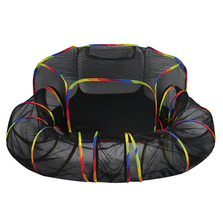 Qiang Sheng Πτυσσόμενο Κλειστό Τούνελ Γάτας και Κρεβάκι — Oxford Υλικό, Κλουβί για Γάτες