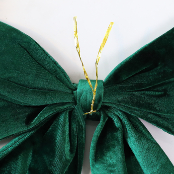 3D velur mašna - božićna ukrasa za bor i prozor; Materijal: velur; IP odobrenje: Ne; Pogodno za Božić