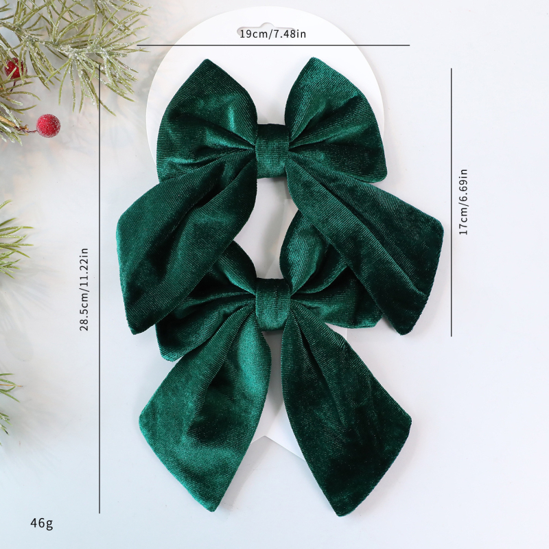 3D velur mašna - božićna ukrasa za bor i prozor; Materijal: velur; IP odobrenje: Ne; Pogodno za Božić