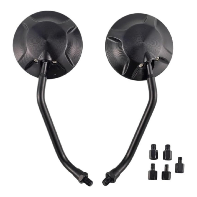 CNC motociklo galinis veidrodėlis, sferinis veidrodis, aliuminio lydinio korpusas, konversijos sraigtai, dalies numeris Xc-cx-45