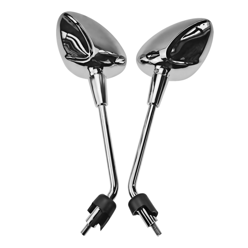 Mootorratta tagurpidi peegel - ABS, ruudukujuline, Yuwon, mootorrattale, paigaldus ees ja taga hammastega