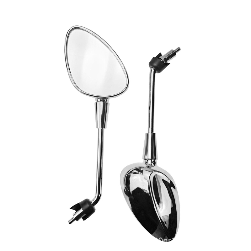 Mootorratta tagurpidi peegel - ABS, ruudukujuline, Yuwon, mootorrattale, paigaldus ees ja taga hammastega