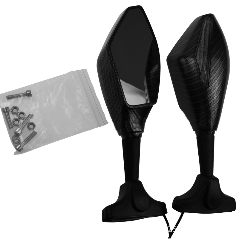 Motorratta taha vaatepeegel, ruudukujuline, mudel QC-1086, paigaldus: ees ja taga, tugev vibratsioonikindlus