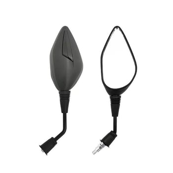 Yuwon motorkerékpár visszapillantó tükör elektromos járművekhez, négyszögletes széleslátókörü domború tükör, elülső- és hátsó rögzítés, erős ütésállóság, közlekedésre