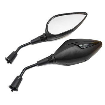 Yuwon motorkerékpár visszapillantó tükör elektromos járművekhez, négyszögletes széleslátókörü domború tükör, elülső- és hátsó rögzítés, erős ütésállóság, közlekedésre