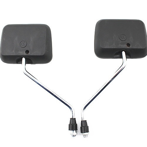 WY125 motociklo galinio vaizdo veidrodėlis, kamuolinis stiklas, 12V, plastikinis korpusas