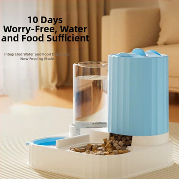 Automatinis katės šėrimo įrenginys ir vandens dozatorius – plastikas