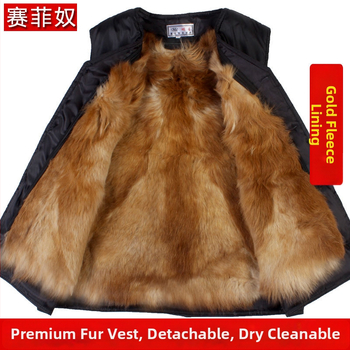 Vīriešu ziemas veste ar kažokādas siltinājumu, kapuci, šaurs griezums, svītrainā korduroja audums