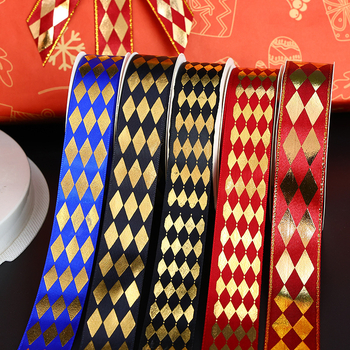 Yunling houndstooth kaspinė plaukų aksesuaras, poliesteris