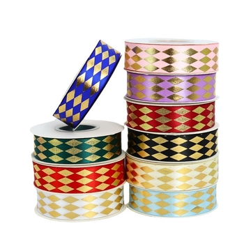 Yunling houndstooth kaspinė plaukų aksesuaras, poliesteris