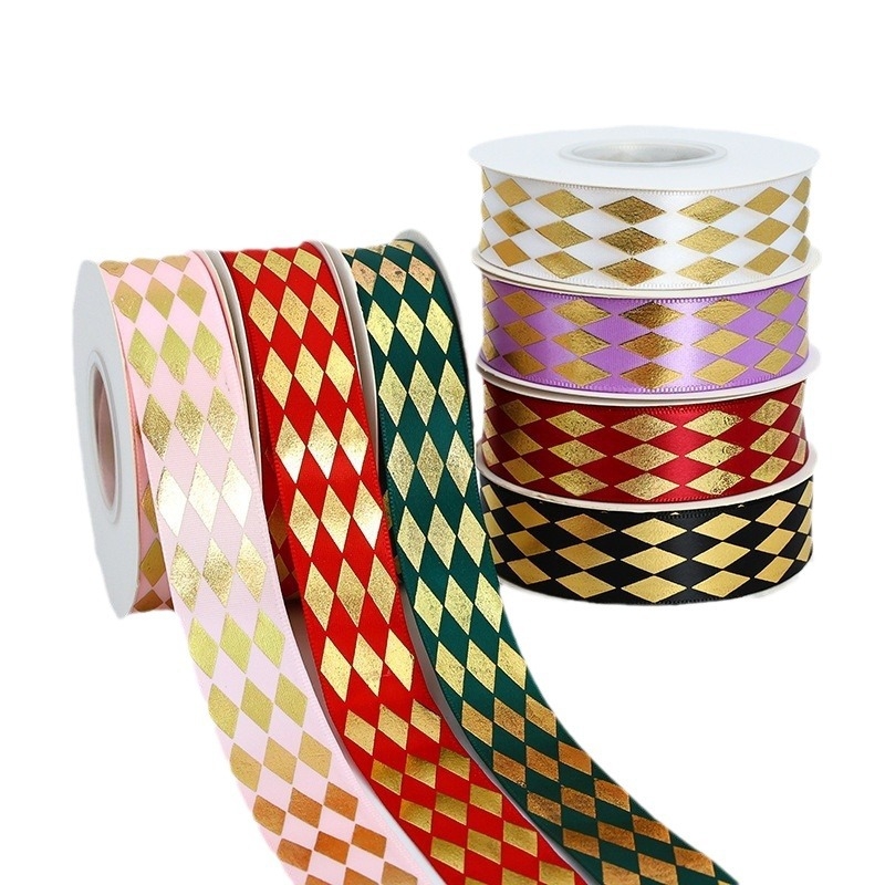 Yunling houndstooth kaspinė plaukų aksesuaras, poliesteris