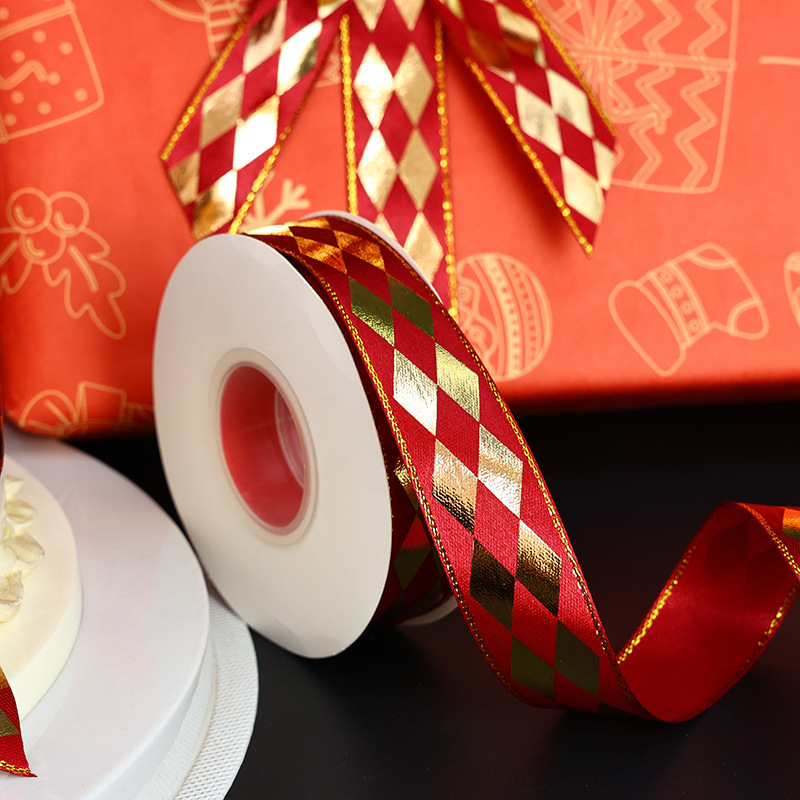 Yunling houndstooth kaspinė plaukų aksesuaras, poliesteris